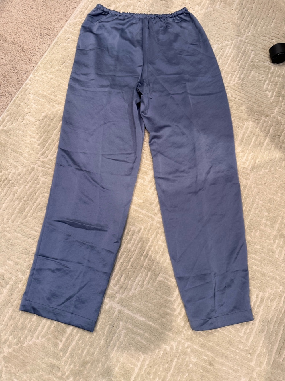 Madewell Powder Blue Drawstring Silk Pants Size XS 0054 - Picture 4 of 4